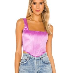 Superdown Catey Corset top in purple SZ LG